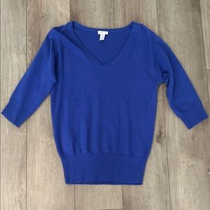 Chicos 100% Cashmere V-Neck Sweater